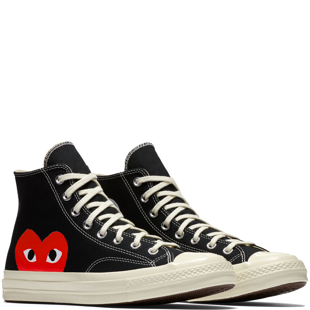 converse x cdg black high