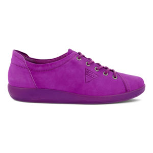 ECCO Soft 2.0 Tie Womens Shoe Phlox Neon (20650302531)