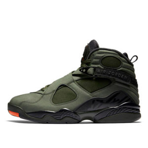 Jordan  8 Retro Take Flight “Undefeated” Sequoia/Black-Wolf Grey-Max Orange (305381-305)