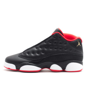 Jordan 13 Retro Low Bred Black/Metallic Gold-University Red-White (310810-027)