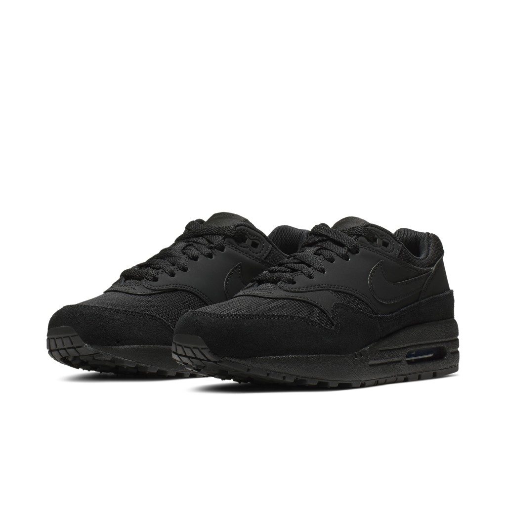 Nike Womens Air Max 1 ‘Triple Black’ (2019) (319986-045)