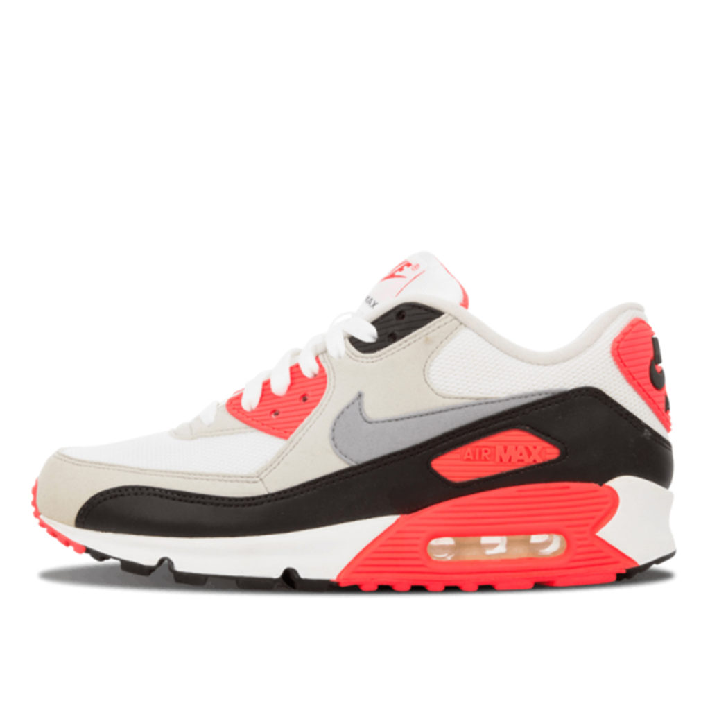 Nike Air Max 90 Infrared (2010) White/Cement Grey-Infrared-Blk (325018-107)