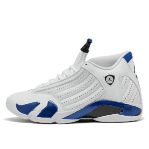 Jordan  14 Retro White Hyper Royal White/Black-Hyper Royal (487471-104)