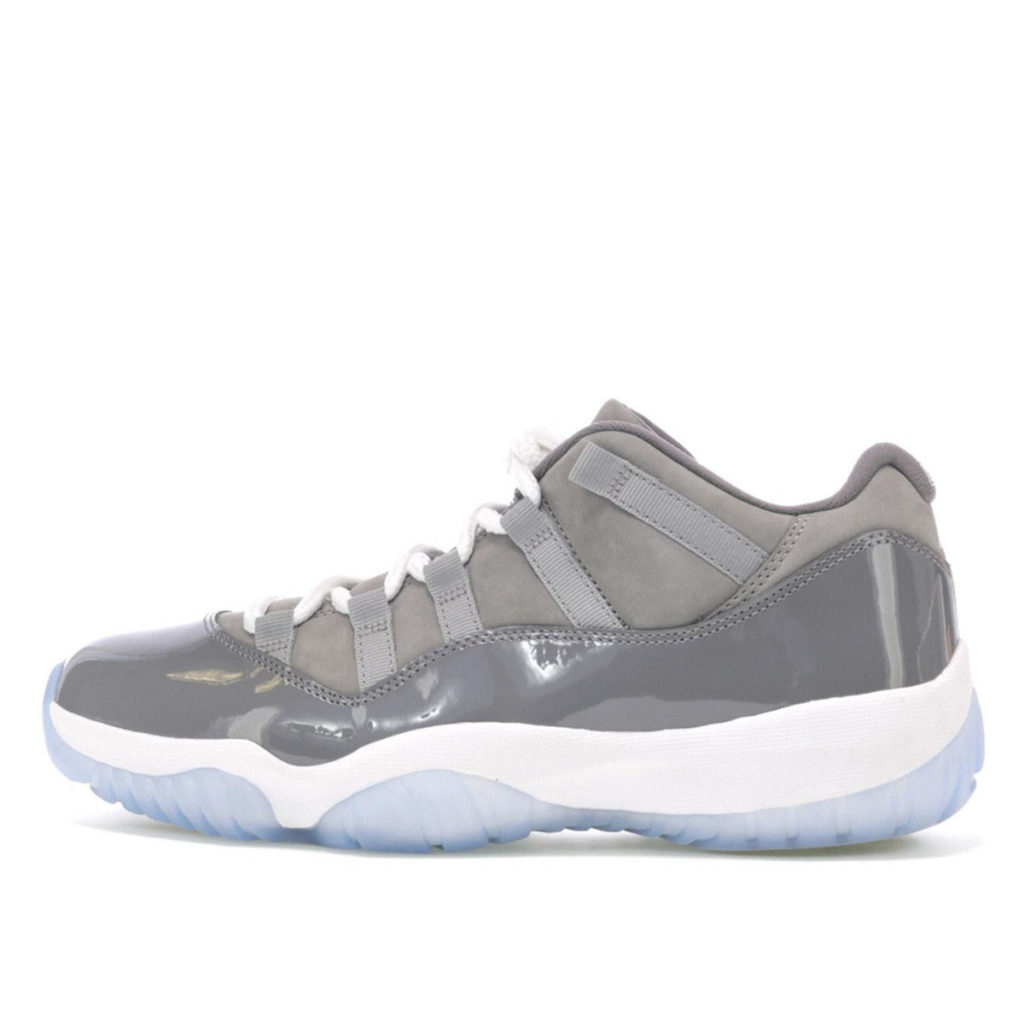Jordan 11 Retro Low Cool Grey Medium Grey/White-Gunsmoke (528895-003)