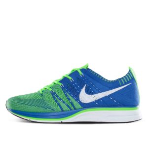 Nike Flyknit Trainer+ Varsity Royal Electric Green Varsity Royal/Electric Green-White (532984-431)