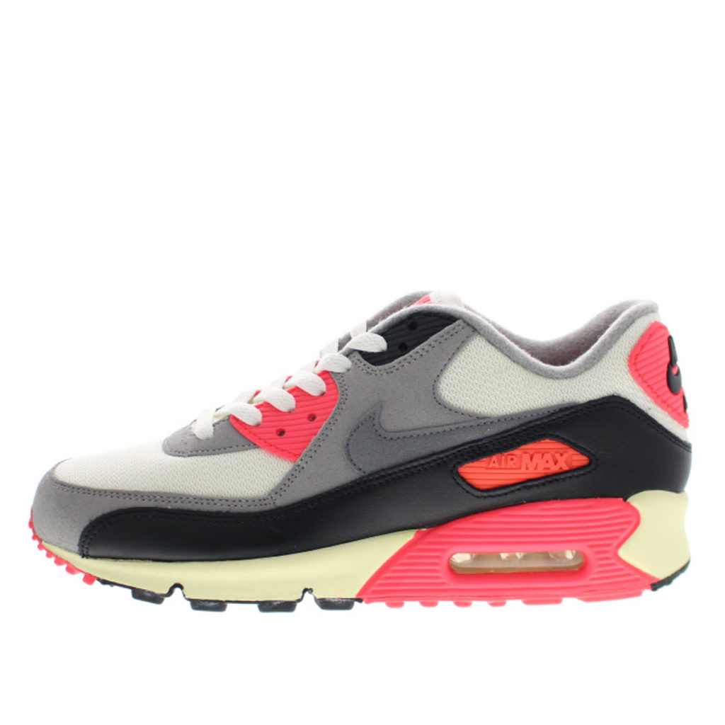 Nike Air Max 90 Infrared Vintage (2013) Sail/Cool Grey-Medium Grey-Infrared (543361-161)