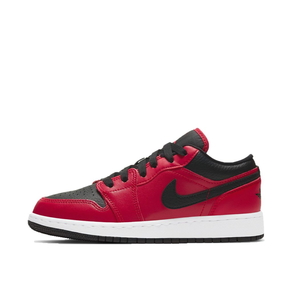Jordan 1 Low Gym Red Black Pebbled (GS) Gym Red/Black/White (553560-605)
