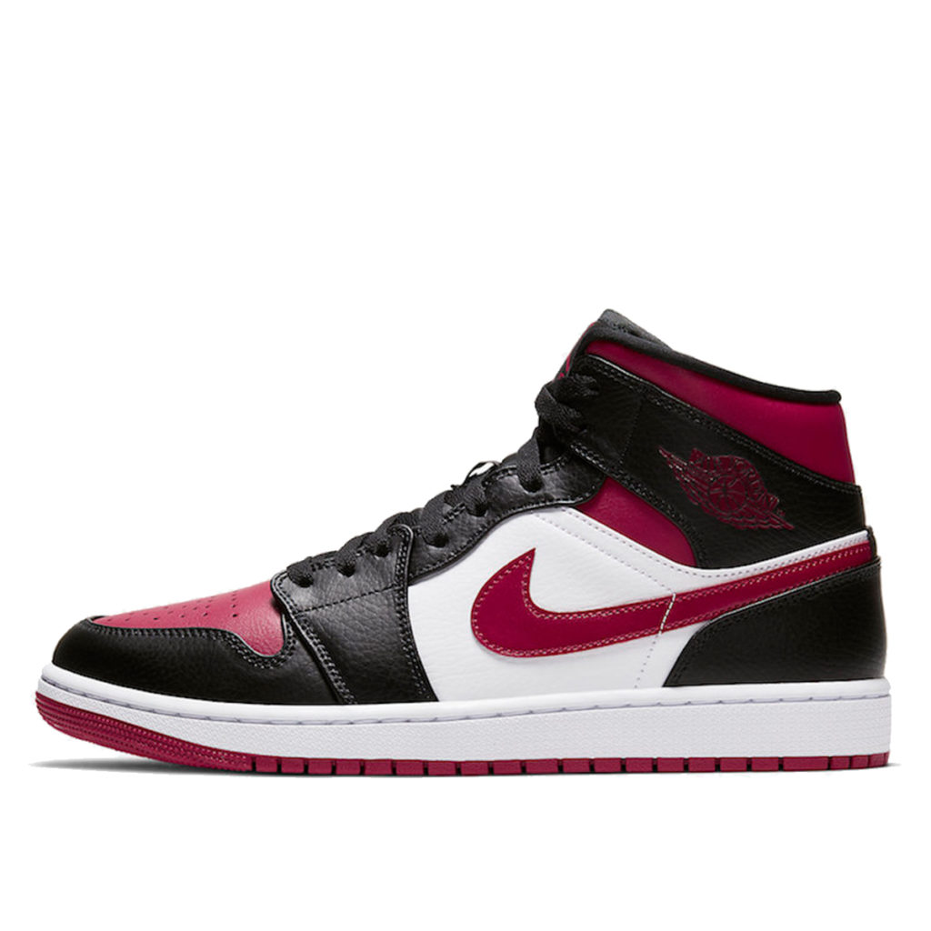 Air Jordan Nike AJ I 1 Mid ‘Bred Toe’ (2019) (554724-066)