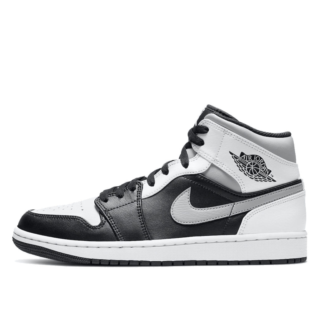 Jordan 1 Mid White Shadow Black/Medium Grey-White (554724-073)