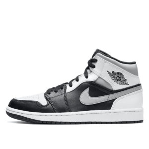Jordan 1 Mid White Shadow Black/Medium Grey-White (554724-073)