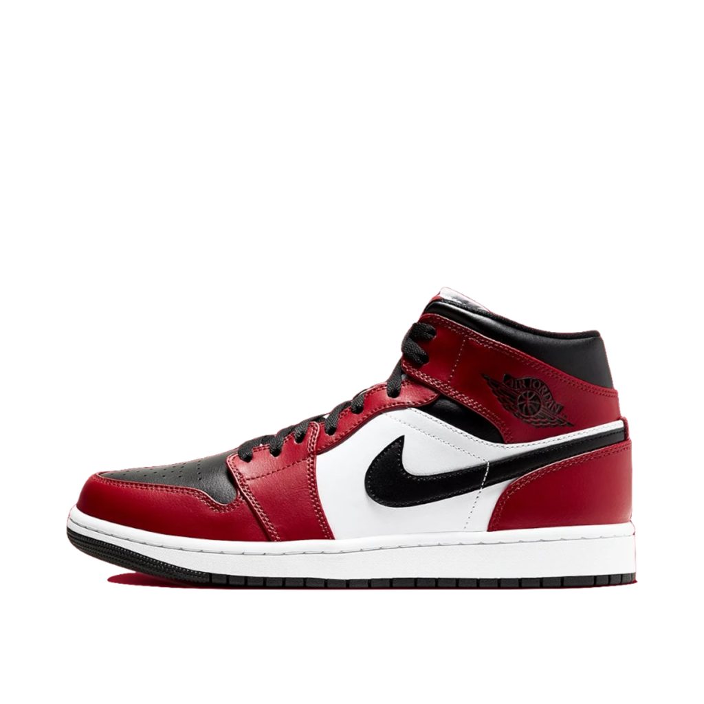 Air Jordan 1 Mid Chicago Black Toe (GS) (2020) (554725-069)