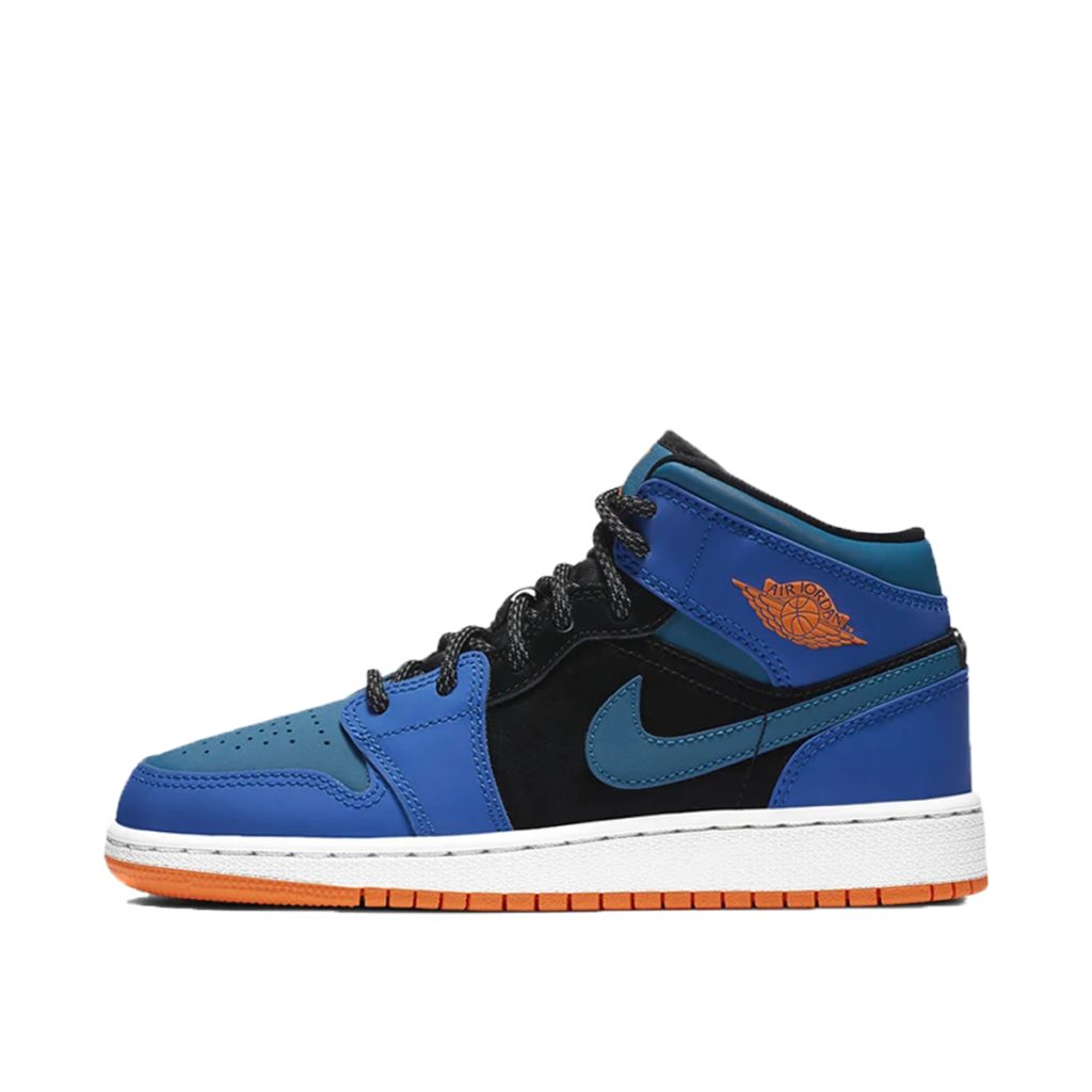 Air Jordan 1 Mid Racer Blue (GS) (2020) (554725-440)