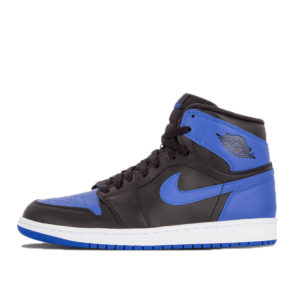 Air Jordan Nike AJ I 1 Retro Black Royal Blue (2013) (555088-085)