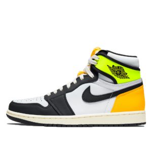 Jordan 1 Retro High White Black Volt University Gold White/Black-Volt-University Gold (555088-118)