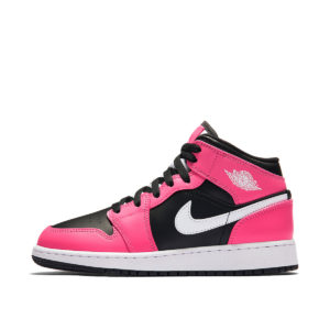 Jordan 1 Mid Pinksicle (GS) Black/White-Pinksicle (555112-002)