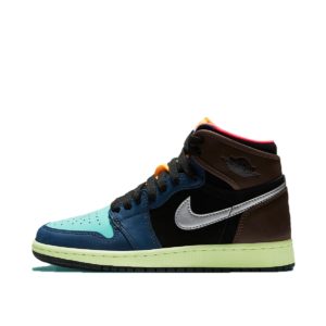 Jordan 1 Retro High Tokyo Bio Hack (GS) Baroque Brown/Black-Laser Orange-Racer Pink (575441-201)