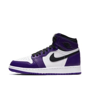 Air Jordan 1 Retro High Court Purple White (GS) (575441-500)