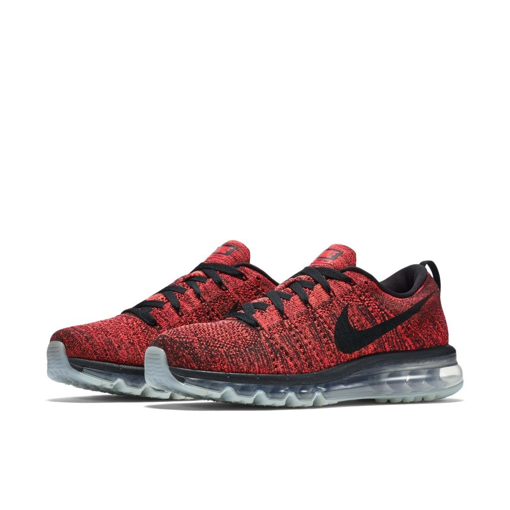 Nike Flyknit Max Bright Crimson Black/Black-Bright Crimson-Hyper Orange (620469-006)