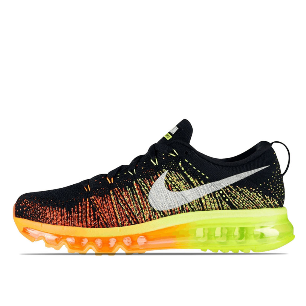 Nike Flyknit Max Black Atomic Orange Volt (2013) (620469-018)