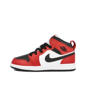 Jordan  1 Mid Chicago Toe (PS) Black/Gym Red-Black (640734-069)