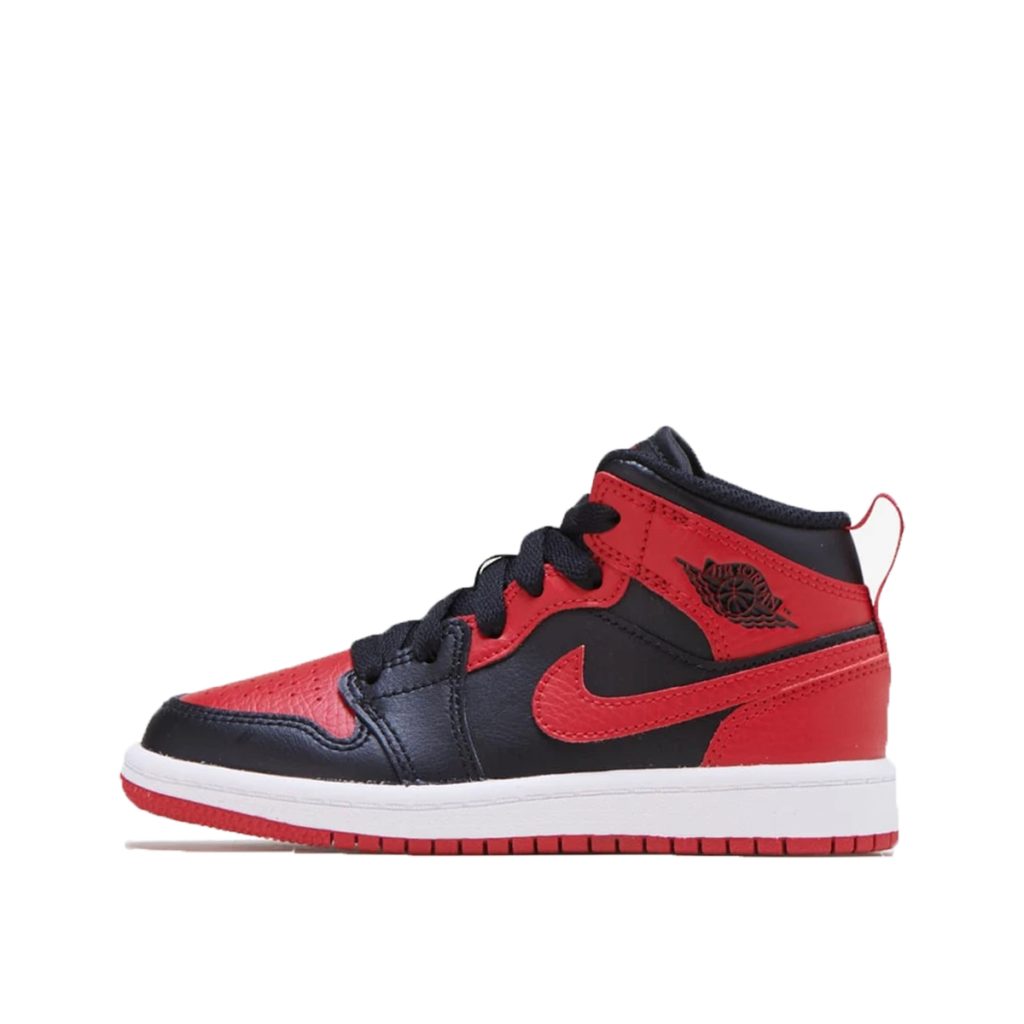 Jordan 1 Mid Banned 2020 (PS) Black/University Red-Black-White (640734-074)