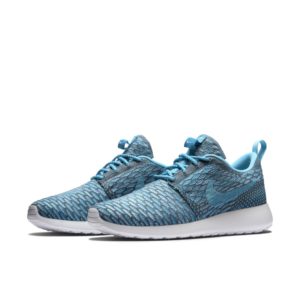 Nike  Roshe Run Flyknit Clearwater (W) Dark Grey/Clearwater-Blue Lagoon-White (704927-003)