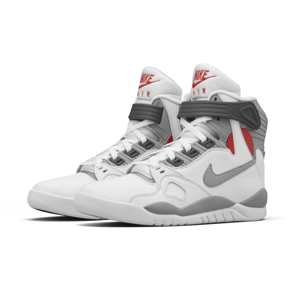 Nike Air Pressure Retro White Cement Grey (2016) White/Cement Grey-Varsity Red (831279-100)