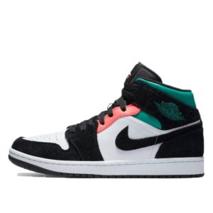 Jordan 1 Mid SE South Beach White/Black-Pink-Green (852542-116)