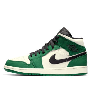 Jordan  1 Mid Pine Green Pine Green/Sail-Black (852542-301)