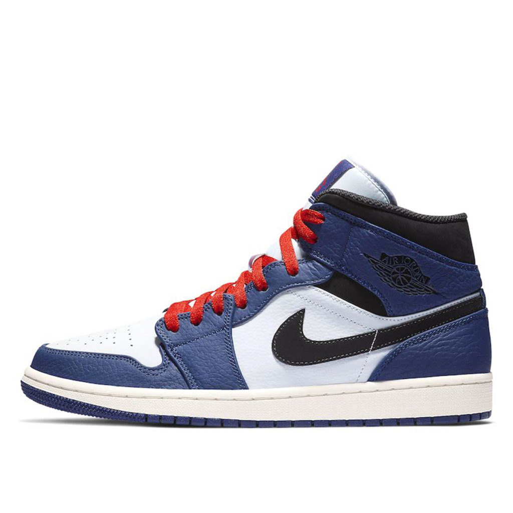 Air Jordan Nike AJ I 1 Mid Deep Royal Blue Black (852542-400)
