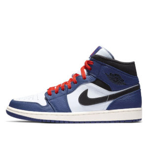 Air Jordan Nike AJ I 1 Mid Deep Royal Blue Black (852542-400)