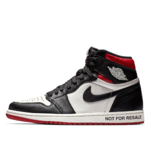 Air Jordan Nike AJ I 1 Retro High ‘Not For Resale’ Black Varsity Red (2018) (861428-106)