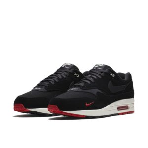 Nike Air Max 1 Mini Swoosh Bred Black/Oil Grey-University Red (875844-007)