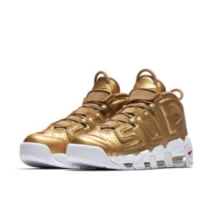 Nike Air More Uptempo Supreme “Suptempo” Gold Metallic Gold/White (902290-700)
