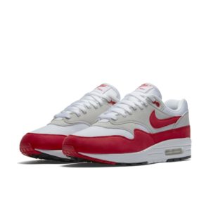 Nike Air Max 1 Anniversary Red (2017) White/University Red-Neutral Grey-Black (908375-100)