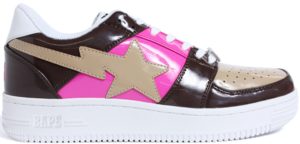 BAPE A Bathing Ape sta Brown Pink Beige (2017) Brown/Pink-Beige (001FWD801001XBRW)