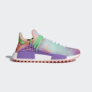 Adidas x Pharrell Williams PW NMD Human Race HU Holi Chalk Coral/Lab Purple (AC7034)