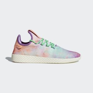 adidas Tennis HU Pharrell Holi Tie Dye Chalk Coral/Flash Green/Lab Purple (AC7366)