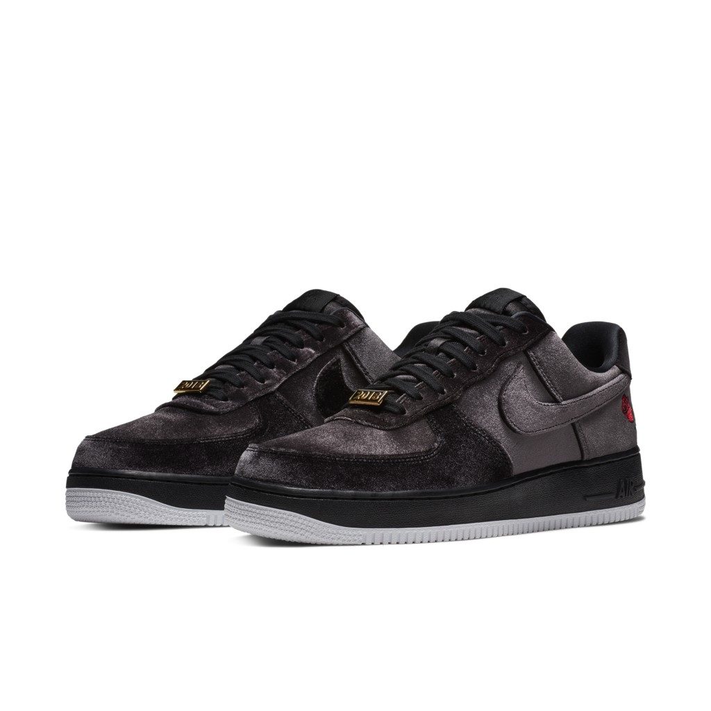 Nike Air Force 1 Low Rose Velvet Black/Black-White (AH8462-003)