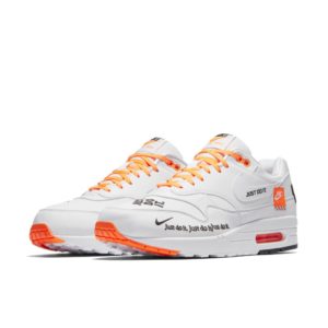 Nike  Air Max 1 Just Do It Pack White White/White-Total Orange (AO1021-100)