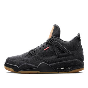 Air Jordan x Levi’s Nike AJ IV 4 Denim Levis Black/Black (With Levis Tag) (2018) (AO2571-001)