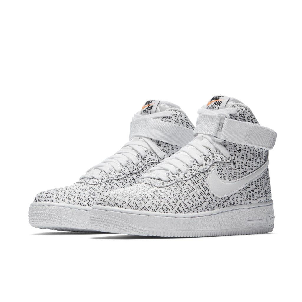 Nike Air Force 1 High Just Do It Pack White (W) White/White-White-Black-Total Orange (AO5138-100)