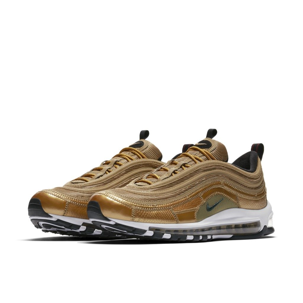 Nike Air Max 97 Christiano Ronaldo CR7 Golden Patchwork Metallic Gold (AQ0655-700)