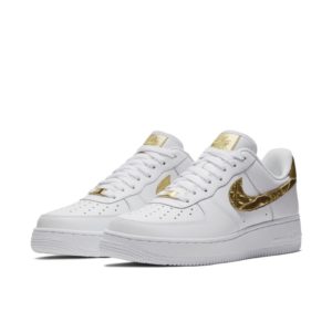Nike Air Force 1 Low White CR7 Christiano Ronaldo Golden Patchwork (AQ0666-100)