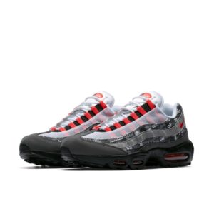 Nike  Air Max 95 Atmos We Love  (Bright Crimson) Black/Bright Crimson-Medium Ash (AQ0925-002)