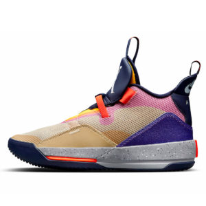 Jordan XXXIII Visible Utility Particle Beige/University Red-Infrared 23-Obsidian (AQ8830-200)