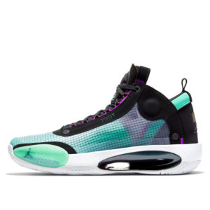 Jordan  XXXIV Blue Void Blue Void/Green Glow-Black-Metallic Silver (AR3240-400)