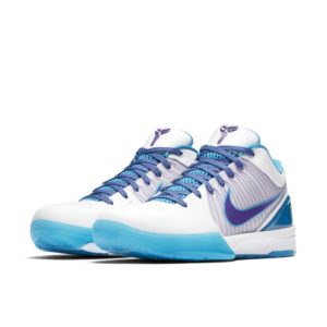 Nike  Kobe 4 Protro Draft Day Hornets White/Varsity Purple-Orion Blue (AV6339-100)