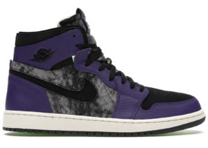 Jordan 1 High Zoom Air CMFT Bayou Boys Court Purple/Black-Electric Green (DC2133-500)