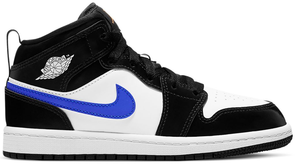 Jordan 1 Mid Black Racer Blue White (PS) Black/Racer Blue-White (640734-084)